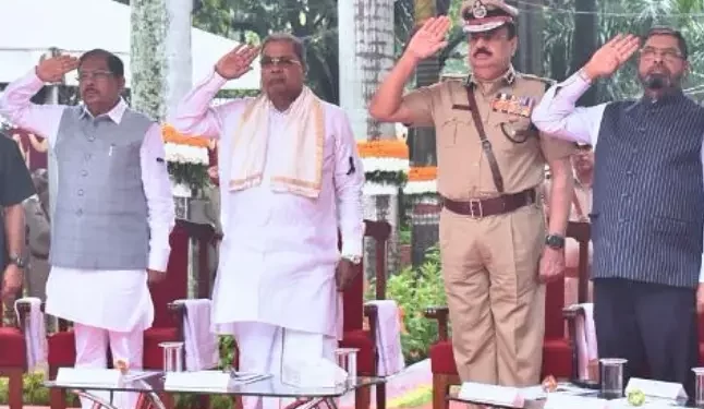 ಹುತಾತ್ಮರಾದ ವೀರರನ್ನು ಗೌರವಿಸಲು ಬೆಂಗಳೂರಿನಲ್ಲಿ ರಾಷ್ಟ್ರೀಯ ಪೊಲೀಸ್ ಸಂಸ್ಮರಣಾ ದಿನವನ್ನು ಆಚರಿಸಲಾಯಿತು